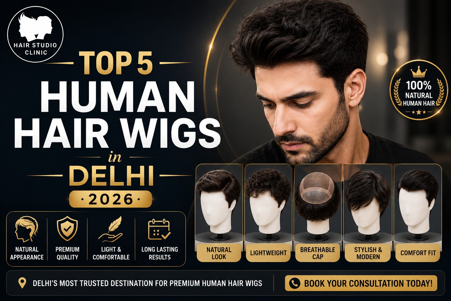Top 5 Human Hair Wigs in Delhi 2026 Top 5 Human Hair Wigs in Delhi 2026